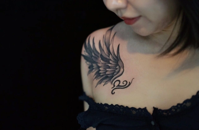 好看的女生翅膀纹身图集 适合女生的翅膀纹身设计