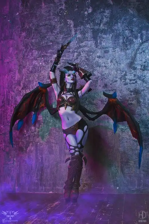 俄美女cosdota2痛苦女王身材火辣姿势诱人