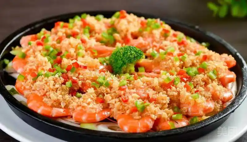 铁板蒜蓉虾图片