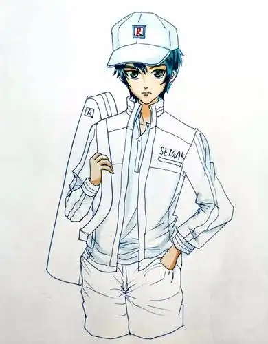 马克笔手绘:"网球王子"动漫服装的全身上色简单教程