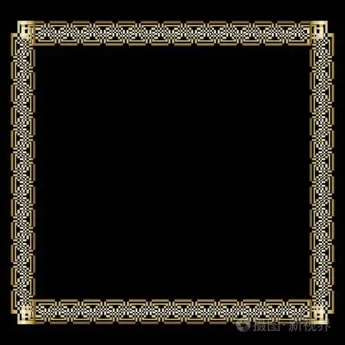 优雅的方形边框, 带3d 浮雕效果.不寻常的装饰标签设计