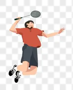 运动员羽毛球图片