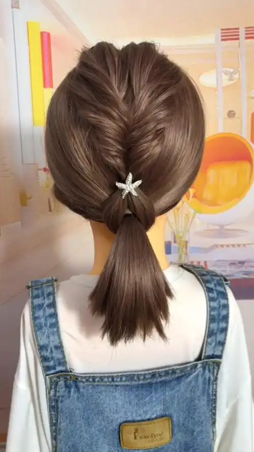 这样的低马尾,实在是太美了短发的收藏