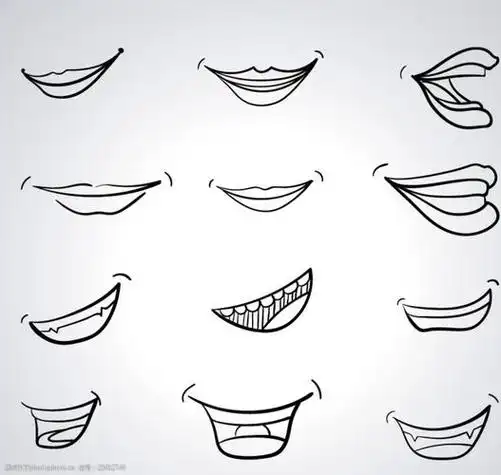 卡通嘴巴简笔画 卡通嘴巴简笔画可爱