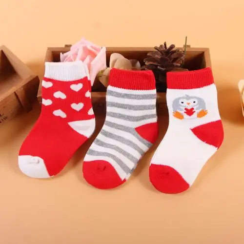 3双装婴儿袜子纯棉男女宝宝袜夏季薄款透气春秋新生儿童袜子0-1岁_7折