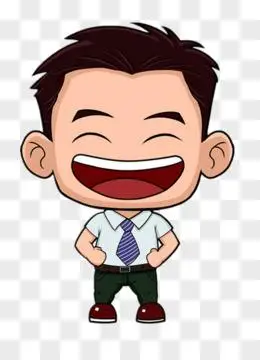 卡通大笑人物免抠素材png卡通手绘男生哈哈哈大笑表情元素pngpsd3d