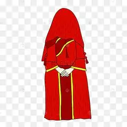 古代婚礼矢量手绘卡通古代婚礼小场景古代婚礼古代婚礼新郎新娘矢量