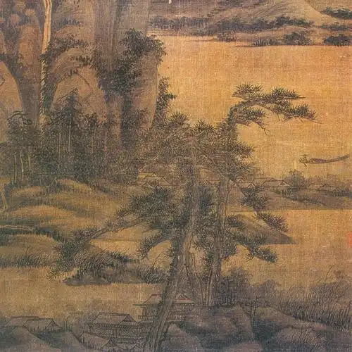 139《秋江渔隐图》 吴镇(元) - 中国名画鉴赏语音讲解(一百三十九)