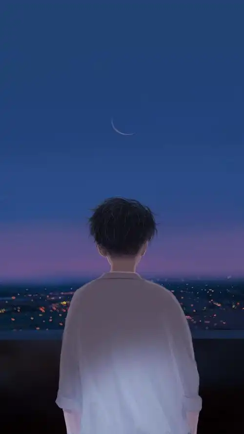 二次元唯美伤感背影,高清图片,手机锁屏桌面-壁纸族