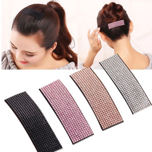 黑色发夹子大号bb夹水钻刘海边夹顶夹头发夹子后面后脑勺碎发发卡