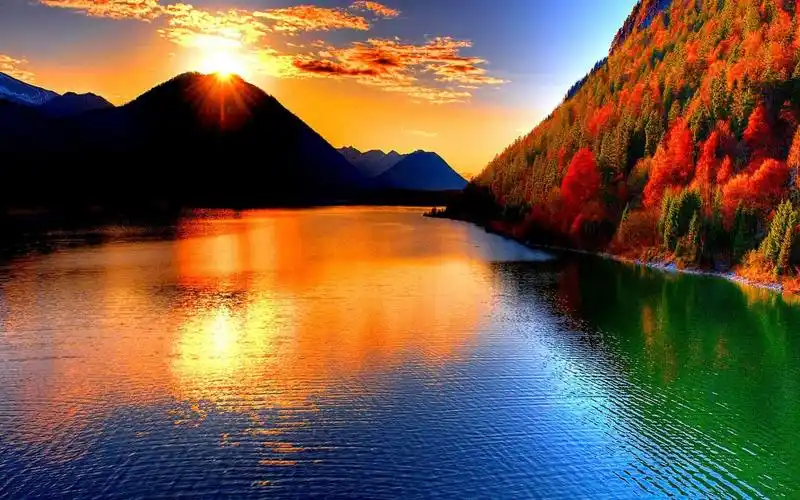 清新自然山水风景,风景-回车桌面