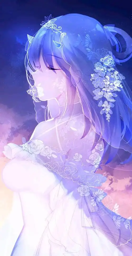 二次元美少女头像壁纸