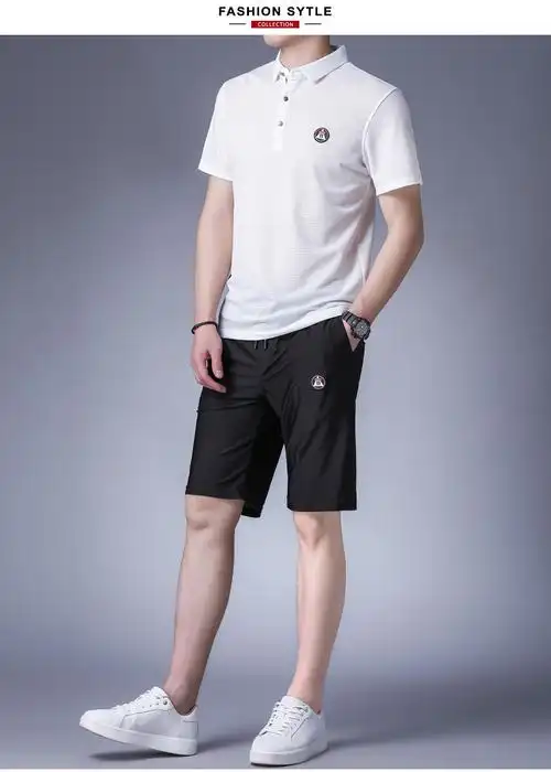 2020新款夏季男装套装一套搭配帅气成熟稳重爸爸夏装休闲高端印花 195