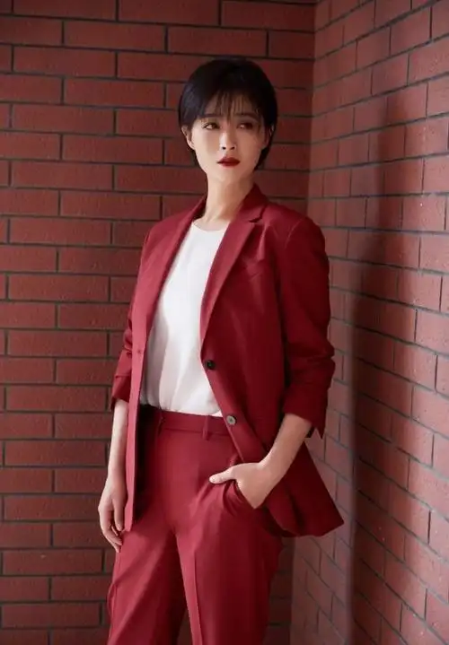 蒋欣剪了短发后整个人的气质提升了不是一点穿搭更加减龄时尚