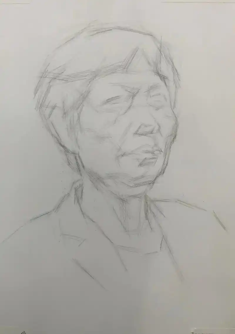 素描头像详细步骤 - 抖音