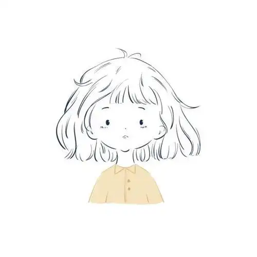 女生气质头像手绘_头像图片_扣扣乐园