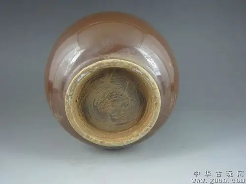 古董古玩古瓷器宋定窑紫金釉玉壶春瓶老货旧货收藏