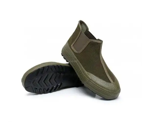 《2022新款军用解放鞋 解放鞋男女懒人帆布鞋工作鞋工地鞋一脚蹬高帮