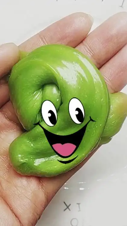 史莱姆泥巴起泡胶#用青汁做的绿色健康史莱姆