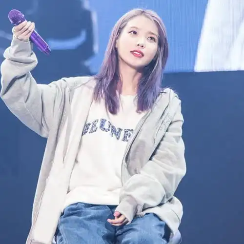 iu同款打歌开衫连帽拉链卫衣周边李知恩演唱会卫衣