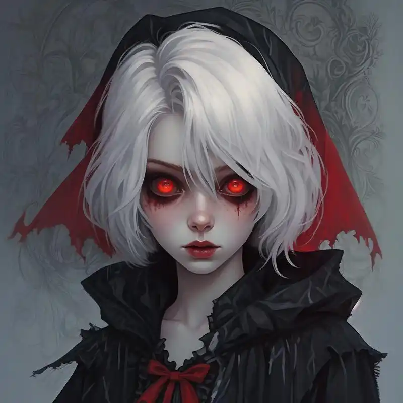 03暗黑系吸血鬼头像94 探索黑暗与神秘的交融,这组吸血鬼主题的