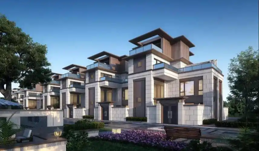 河源龙光城合院别墅设计怎么样?三门三轴传承中国归家尊崇礼序