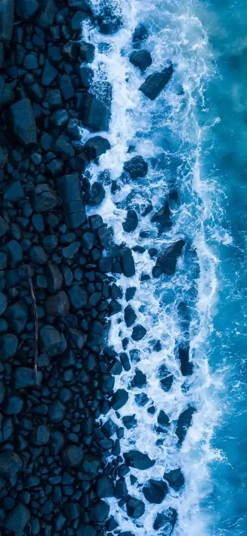 手机壁纸深蓝大海