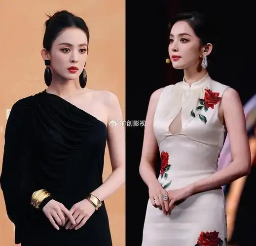 两场时尚盛典,娜扎和热巴红毯正面交锋,胜负明显,造型师成关键