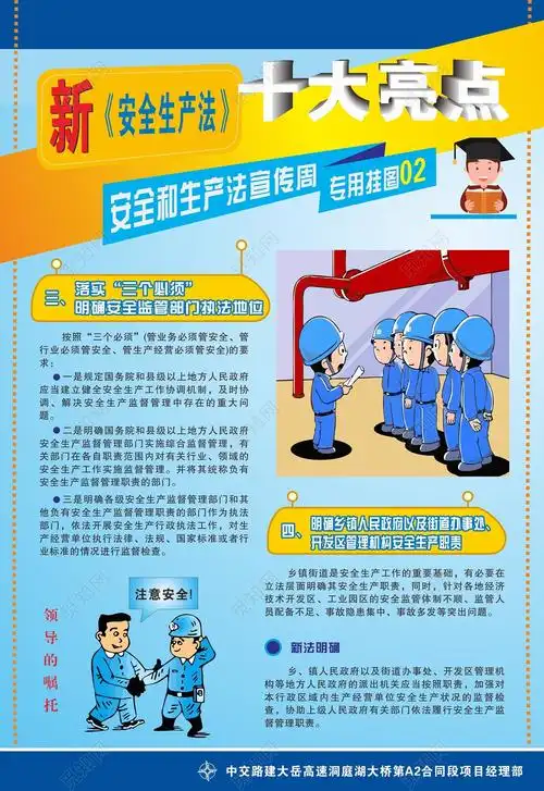 安全生产法宣传周挂图宣传海报