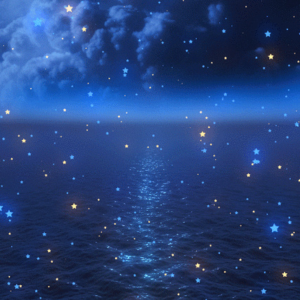 深海星光闪耀蓝色梦幻头像