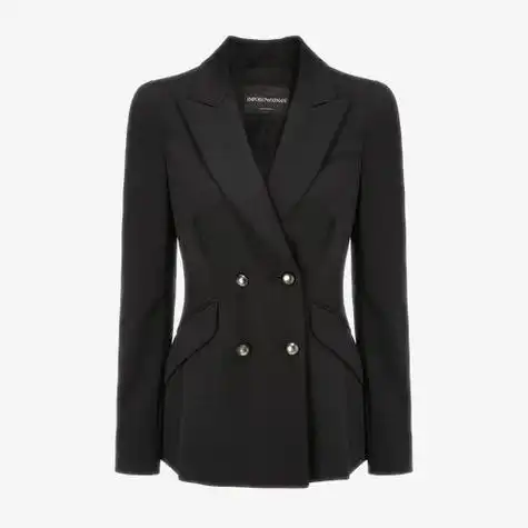 女士黑色薄西装