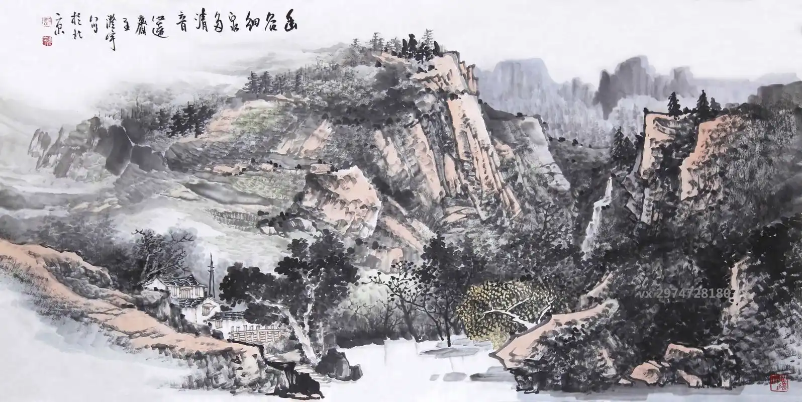 山水名家许澄宇的写意山水画鉴赏