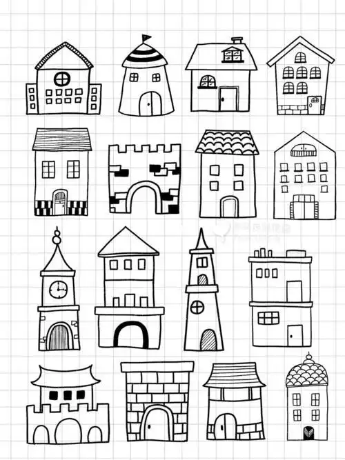 幼儿园简笔画房子图片幼儿园简笔画房子图片卡通