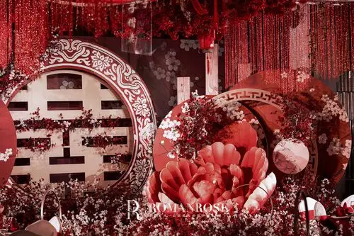 古典红色大气古韵中国风婚礼