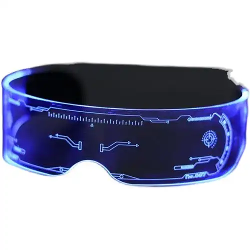 蹦迪发光赛博朋克未来科技眼镜led酒吧拍照太阳眼镜