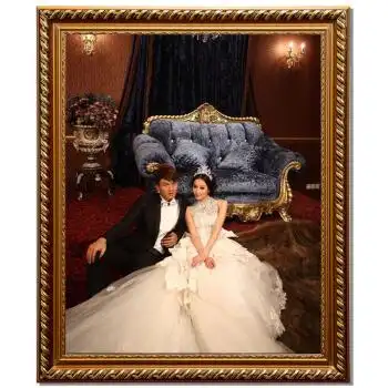 岱岳实木婚纱照相框 婚纱相框 韩式婚纱相框 30寸 36寸欧式油画框