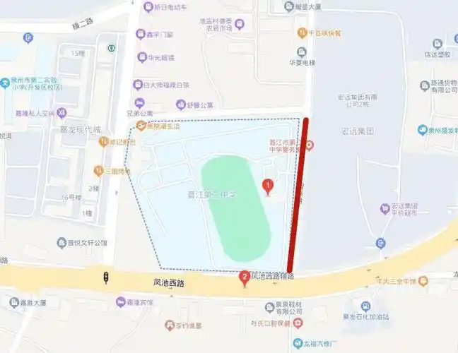 左右滑动查看更多泉州五中桥南校区中考期间将对兴霞路,大华路进入