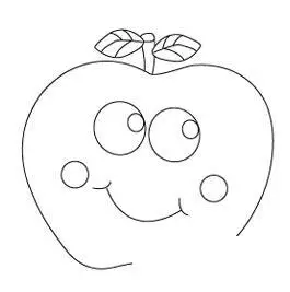 幼儿简笔画卡通苹果的画法步骤图片教程