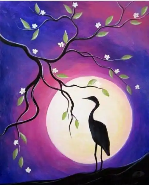 一组意境超美的儿童水粉画