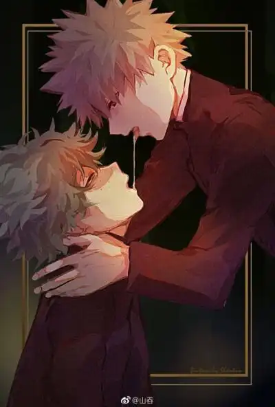 【侵删】我的英雄学院 爆豪胜己/咔酱 绿谷出久 胜出 图源自微博水印