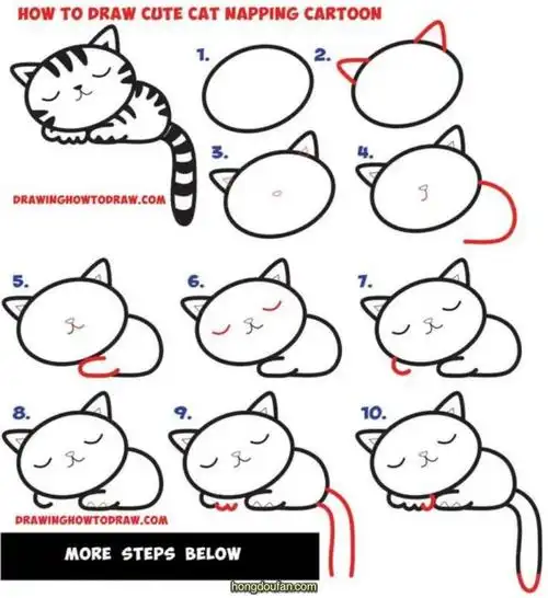 红豆饭小学生简笔画大全