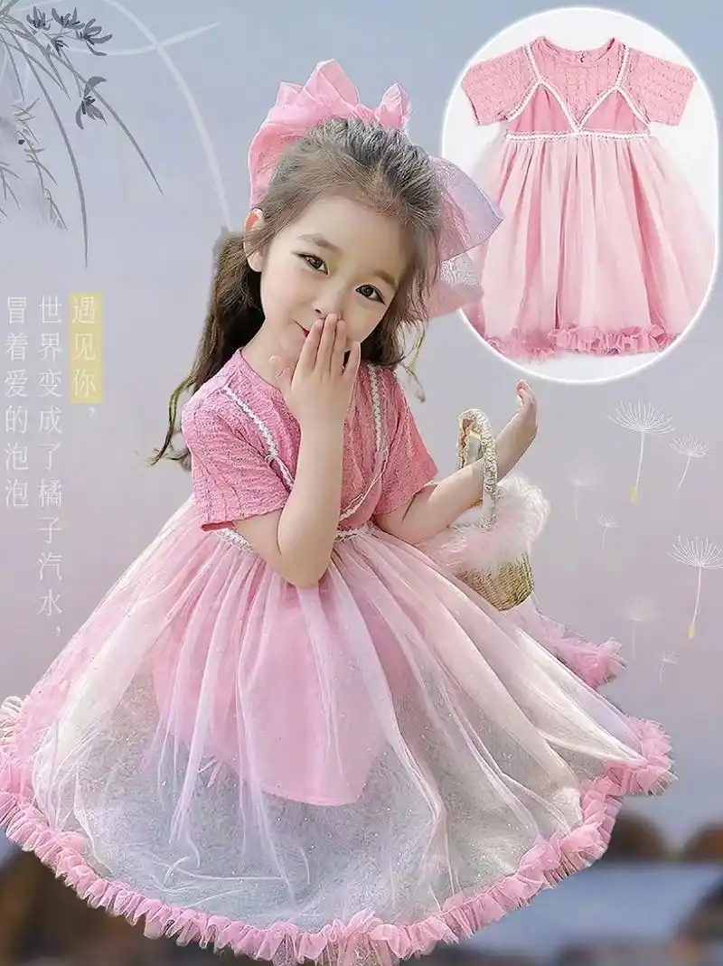 麻麻们～宝贝夏季蕾丝蓬纱公主连衣裙上线啦!舒 - 抖音
