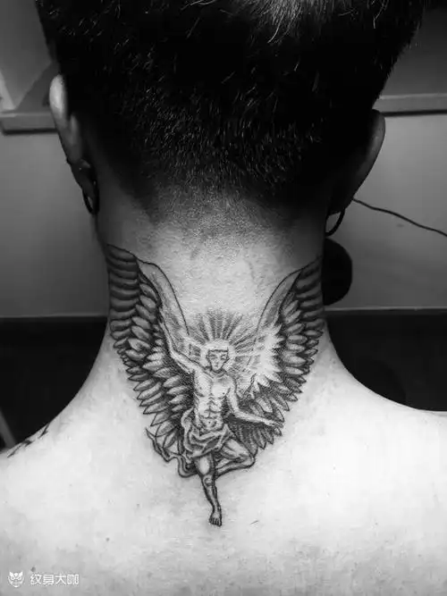 权志龙天使_纹身图案手稿图片_谢秋石的纹身作品集
