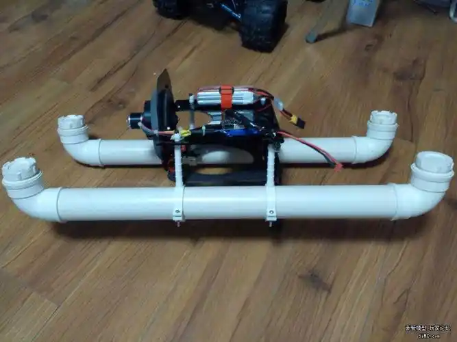 手工diy pvc管涵道船模,照模友的做的,在此表示感谢!