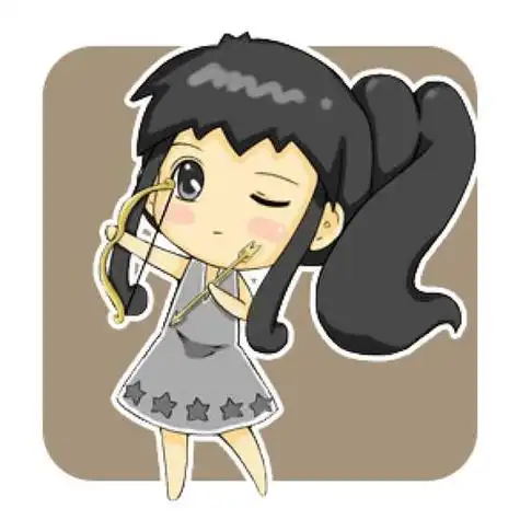 头像星座插画萌手绘射手座