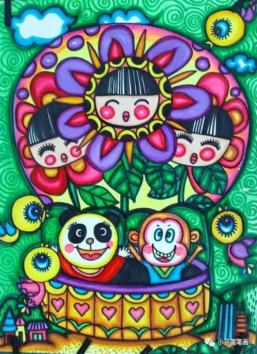 9一12岁画画大全,3~12岁儿童画