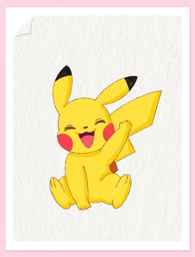 画100个卡通人物(10)"皮卡皮卡,皮卡丘!"——皮卡丘  - 抖音