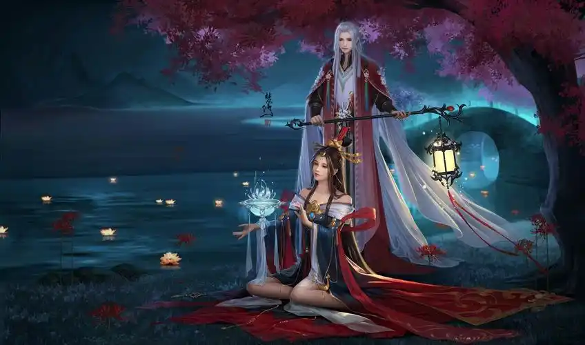 「古风情侣」作者: 梵修 - 堆糖,美图壁纸兴趣社区