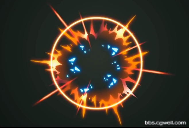 flash特效受击出血闪电等卡通风格游戏特效视频参考 - 手绘特效&动漫