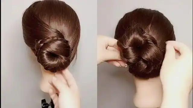 40-50岁的妈妈日常盘发教程,好看减龄又利落,搭配裙子超级时尚